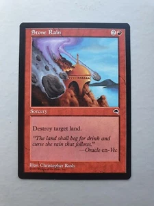 Stone Rain, MTG Tempest (1997) Common Red Sorcery VNM  - Picture 1 of 2