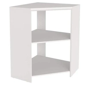 Impressions 28.7 In. X 28.7 In. X 41.1 In. White Laminate Corner Unit - Picture 1 of 6