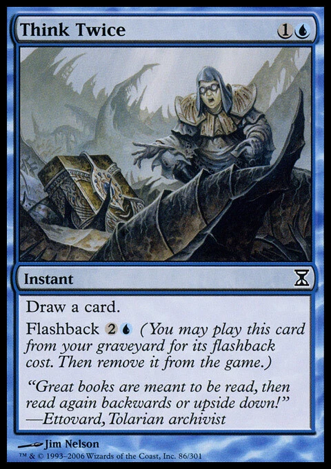 4x Think Twice ~ Near Mint Time Spiral MTG Magic x4 4 UltimateMTG Playset Blue C - Image 1 of 1