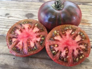 30 CHEROKEE PURPLE TOMATO SEEDS ~ heirloomseedguy ~ 2024 ~ NON-GMO - Picture 1 of 2