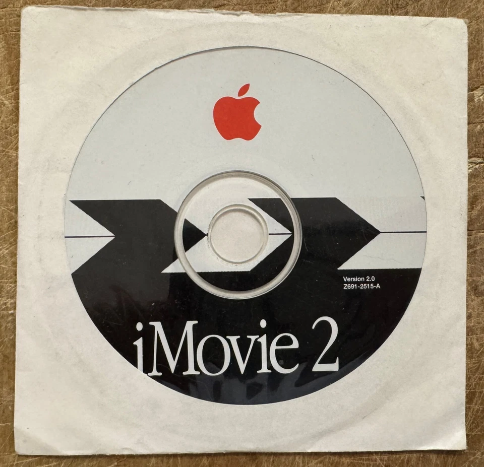 Apple iMovie 2 Software Version 2.0 Z691-2515-A - Image 1 of 1