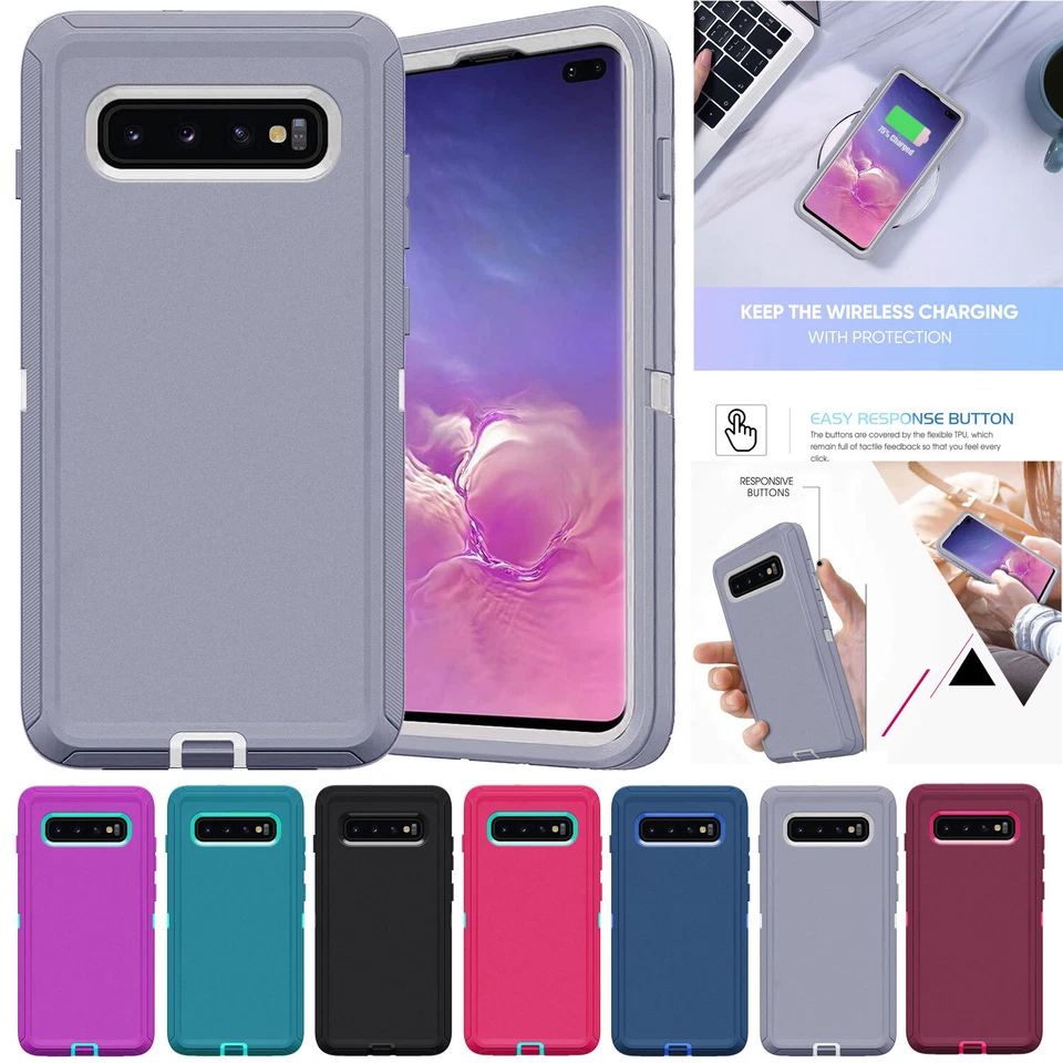 For Samsung Galaxy S10 Plus/S10e/S10 Heavy Duty Phone Case Shockproof Hard Cover - Image 1 of 4