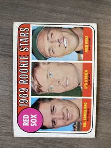 1969 Topps #628 Billy Conigliaro/Syd O Brien/Fred Wenz Rookie Stars VG+