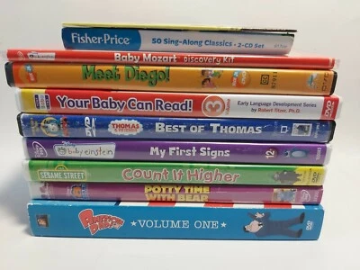 Large Lot10 Sesame Dora Baby Einstein  American Dad Thomas &Friends DVD"s(MIXED) - Image 1 of 4