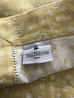 Corredor de Mesa Yves Delorme 20 x 59 ATRIA Miel (Miel) Nuevo Algodón Lino Francia Foto 1 de 4