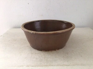 Alte Schüssel Tonschüssel Getöpfert Shabby Brocante Folklore Landhaus Obstschale - Bild 1 von 11