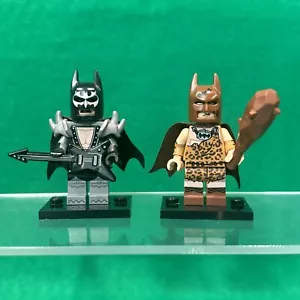 LEGO Batman Movie Series 1 Glam Metal & Caveman Batman Minifigures (71017) - Picture 1 of 4