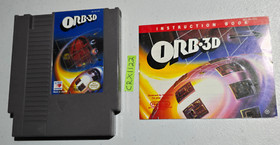 ORB-3D (Nintendo NES, 1990) w/ Manual + UGC Authentic Tested