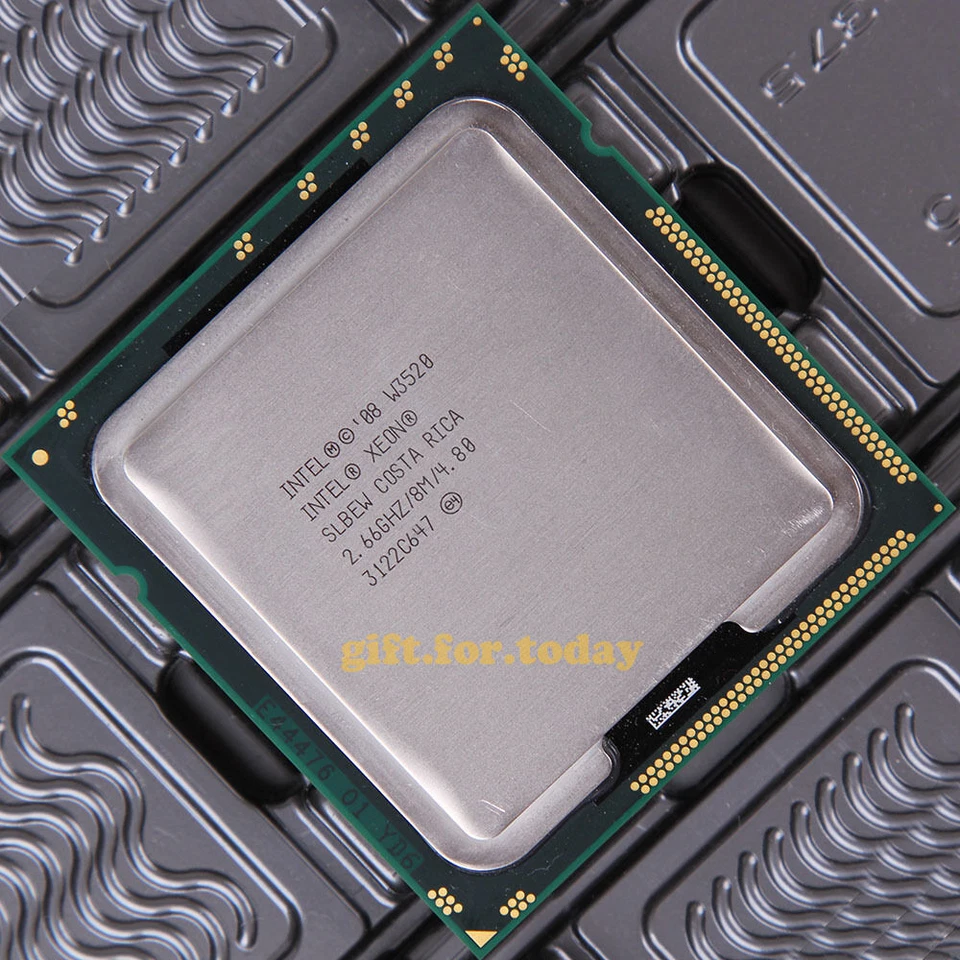 Original Intel Xeon W3520 2.66 GHz Quad-Core (AT80601000741AB) Processor CPU - Image 1 of 1