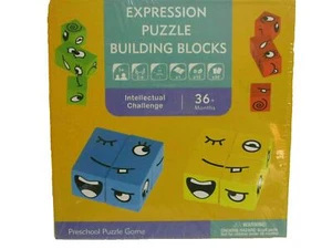 Preschool Puzzle Game Expression Puzzle Building Blocks - Picture 1 of 1