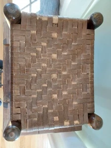 antique childs woven reed seat rocking chair - Picture 1 of 4