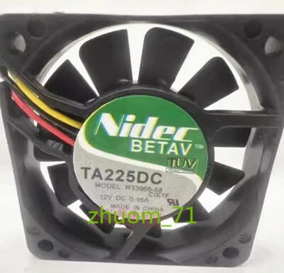 1PC NIDEC 6015 R33965-58 CIS1F DC12V 0.16A 6CM cooling fan - Image 1 of 3