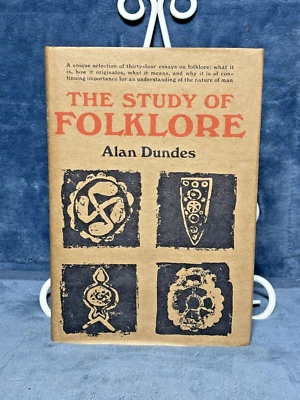 THE STUDY OF FOLKLORE by Alan Dundes 1965 Hardcover Anthropology Mythology Music - Image 1 of 4