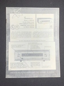 Sherwood S-3000 III Tuner Owners Service Manual Original - Picture 1 of 3