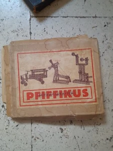 Pfiffikus Metallbaukasten ca. 60er Jahre mit viel Zubehör.Rarer Kasten. - Bild 1 von 4