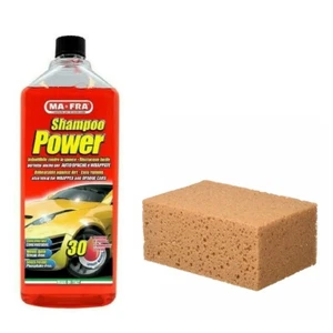 ✔ KIT MAFRA LAVAGGIO LAVA LUCIDA DETERGE SHAMPOO ESTERNO AUTO SPUGNA CARROZZERIA - Foto 1 di 1