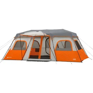 Large Outdoor 12 Person Instant 3 Room Cabin Camping Tent w/LED Lighted Pole - Picture 1 of 12