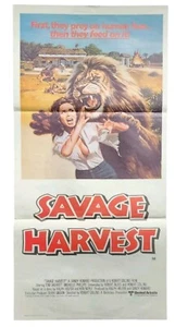 Daybill Savage Harvest Original Australian Movie Cinema Poster Tom Skerritt - Foto 1 di 12