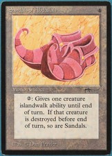 Sandals of Abdallah Arabian Nights NM Artifact Uncommon CARD (229364) ABUGames