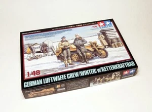 TAMIYA Military Model 1/48 German Luftwaffe Crew Winter & Kettenkraftrad 32412 - Picture 1 of 1