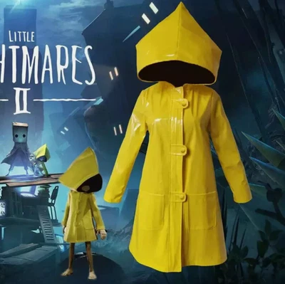 Little Nightmares 2 Six Disfraz Cosplay Impermeable Amarillo Sudadera con Capucha Top Chaqueta Foto 1 de 4