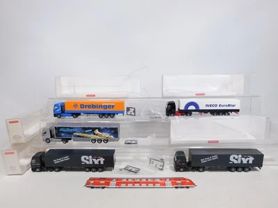 5x wiking H0 1:87 Autoarticolato Iveco:516 Sixt / Drebinger + 696 Mint + Box # - Immagine 1 di 4