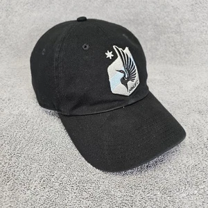 Minnesota United FC Hat Loons Soccer Baseball Cap OSFM Strapback Black Fanatics - Picture 1 of 23