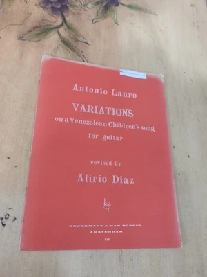 Partituras de guitarra clásica Antonio Lauro Variations On A Children Song Foto 1 de 3