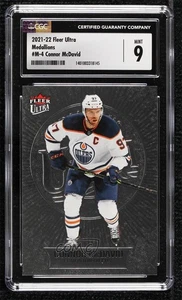 2021-22 Upper Deck Fleer Ultra Medallions Connor McDavid #M-4 CGC 9 Mint - Picture 1 of 3