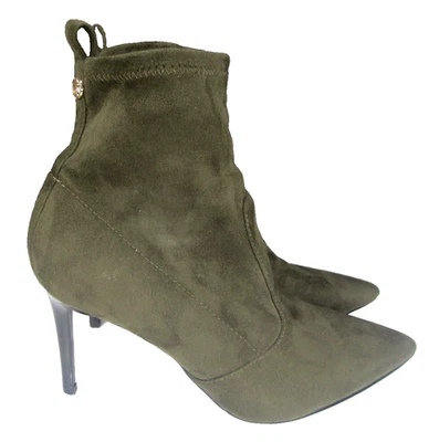 GUESS Dafina Pointed Toe High Heel Fashion Boot Women's SZ 7.5 Dark Green - Image 1 of 4
