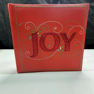 Fetco JOY Album Red 4”x6” 2Photos 160 Photos 80pg Embroidered - Image 1 of 4