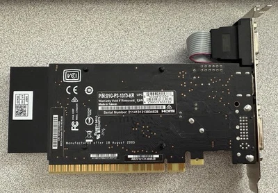EVGA Nvidia GeForce 210 1GB DDR3 PCIe Video Card Model 01G-P3-1313-KR - Image 1 of 3