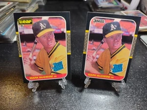 1987 Leaf Canadian - Rated Rookies Mark McGwire #46 Plus Donruss - Picture 1 of 1