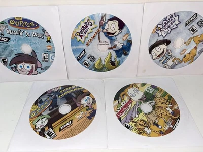 5 juegos de colección Nickelodeon Rugrats bastante extraños para padres PC CD Rom nuevos sin usar Foto 1 de 4