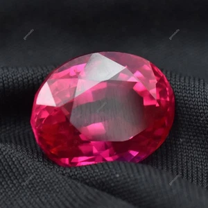 CERTIFIED 26.15 Carat Natural Pink Ruby Cushion Shape Loose Gemstone - Picture 1 of 8