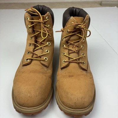 Timberland Niños 6 pulgadas Trigo Nubuck Cuero Botas 12909 Talla 6.5 M Botas Junior Foto 1 de 4