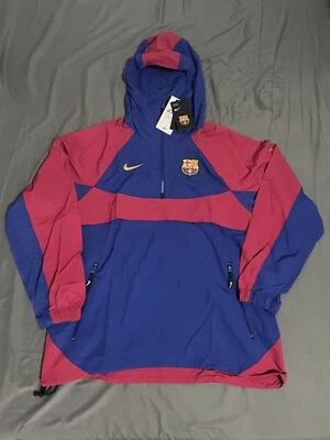 NWT Nike FC Barcelona Soccer Convertible Windbreaker Jacket CW2934-455 Men’s M - Image 1 of 4
