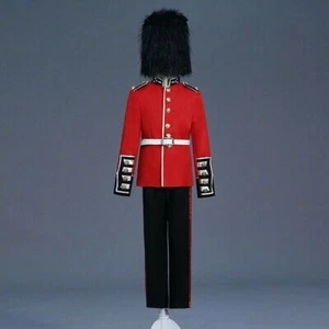 Boys Kids British Royal Guard Uniform Costume Jacket Hussar Drum Fancy Dress - Picture 1 of 12