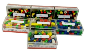 Lorenz Threading Wooden Beads Round Olive Dice Jewelry Crafts 829 Pieces Lot - Picture 1 of 8