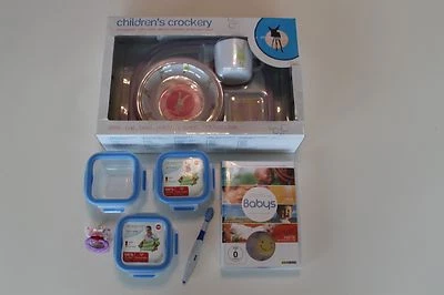Lässig Kindergeschirr Emsa Glasschälchen mit Deckel Baby DVD mit Greifling - Bild 1 von 4
