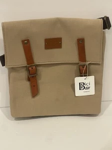Bici By Bar | Messenger Duffle Bag | Overnight Travel Carry On Bag | NWT | Tan - Picture 1 of 13