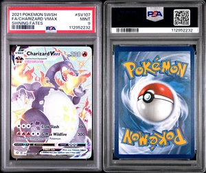 PSA 9 Charizard VMAX Shiny SV107/SV122 GEM MINT 2021 Pokémon Shining Fates - Picture 1 of 3