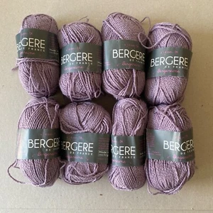 Set of 8 Bergere de France, Cotton and Wool Yarn, Bergereine, 50g Iris Color - Picture 1 of 4
