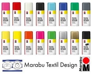 Marabu Textile Spray Paint Textil Design Fabric Spray Paint Clothes (16 Colours) - Picture 1 of 22