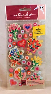 Blumensträuße Pergament Sammelalbum Aufkleber Sticko EK Erfolg Blumen Herzen G032 - Bild 1 von 2
