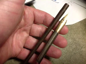 SUPER RARE!AMAZING AMERICAN GOLD NIPPED PEN ORIG.FITTED BOX MUST SEE - Picture 1 of 11