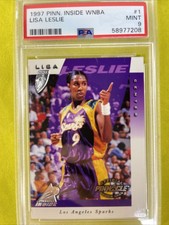 Lisa Leslie Rookie - 1997 Pinnacle Inside WNBA  - Los Angeles Sparks PSA 9 Mint