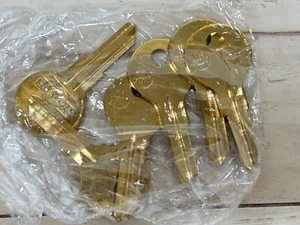 STAR Schlosserzubehör Messing YJ2 Schlüsselrohlinge 6er Set Made in USA NOS - Bild 1 von 3