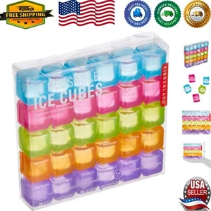 Unique Reusable Ice Cubes – 30 Colorful Drink Enhancers for Parties - Picture 1 of 7
