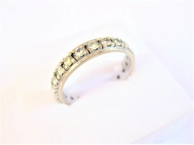 Memory Ring White Gold 585 with Diamonds, 2,78 G - Image 1 of 3